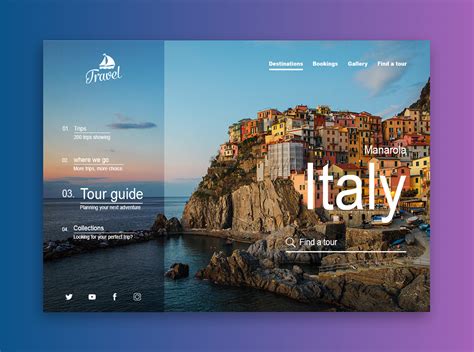 Travel Web Design :: Behance