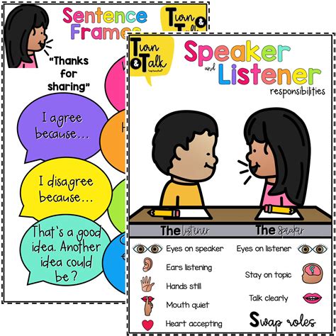 Turn & Talk Posters - Top Teacher