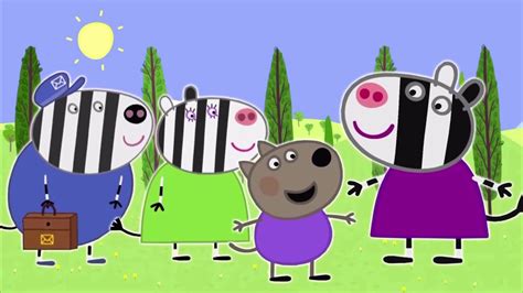 Peppa pig zebra finger family emi tv lyrics - YouTube