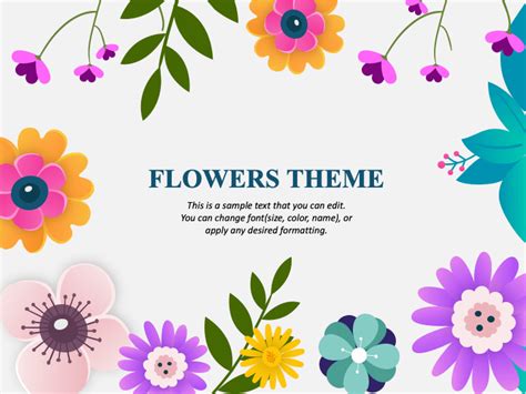 Powerpoint Flower Templates