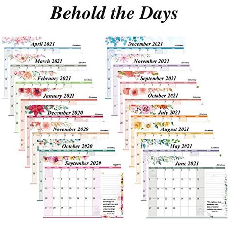 Standing Bible Verse Desk Calendar 2021, Desktop Scripture Calendar on ...