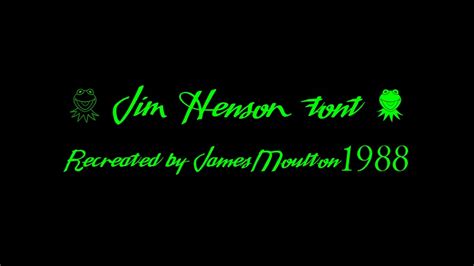 Jim Henson font Picture by JamesMoulton1988 on DeviantArt