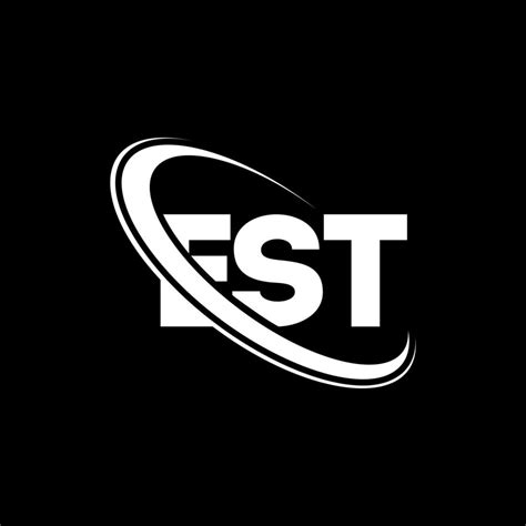 EST logo. EST letter. EST letter logo design. Initials EST logo linked ...