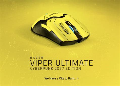 Razer Viper Ultimate Cyberpunk 2077 Edition gaming mouse - Geeky Gadgets