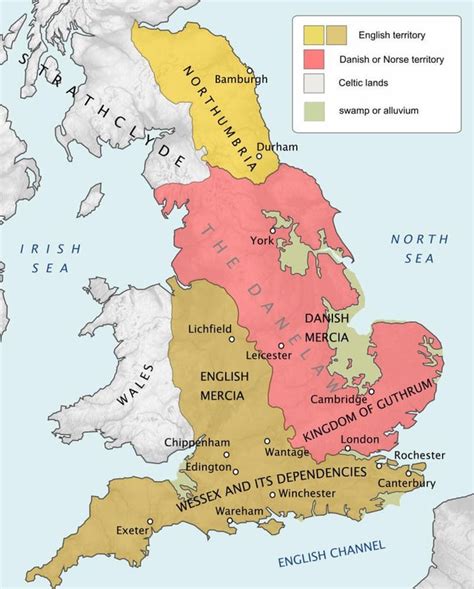 The Danelaw : r/MapPorn