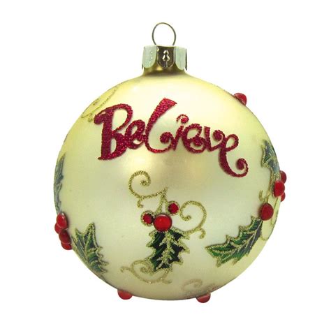 Tipperary Crystal Gold Holly Bauble....... | Christmas bulbs, Crystals ...