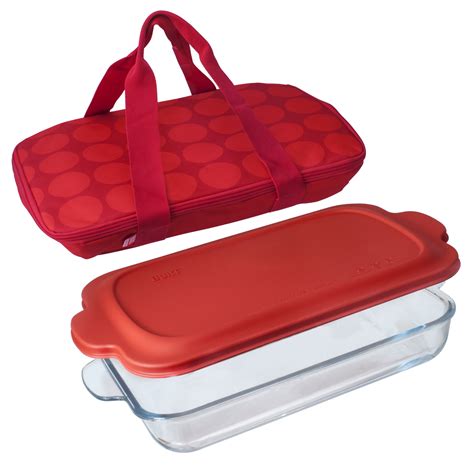 Built Go-Go Baking Dish With Insulating Carrier, Red Dots - Walmart.com ...