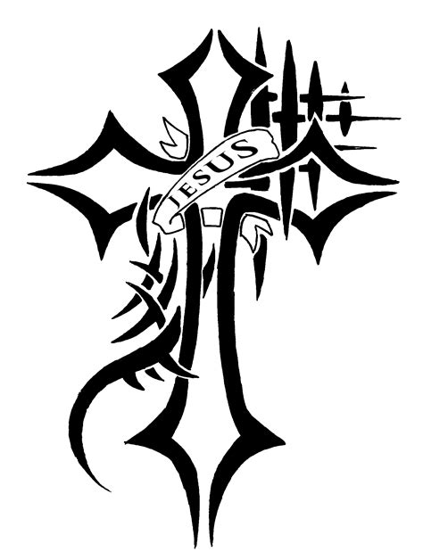 Jesus Cross - Tattoo Request Ver. 2 - Fill by WaruiJaNai on DeviantArt