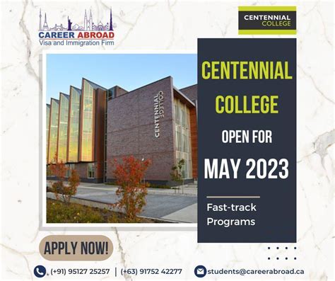 May-2024 intake Fast-Track programs at Centennial College