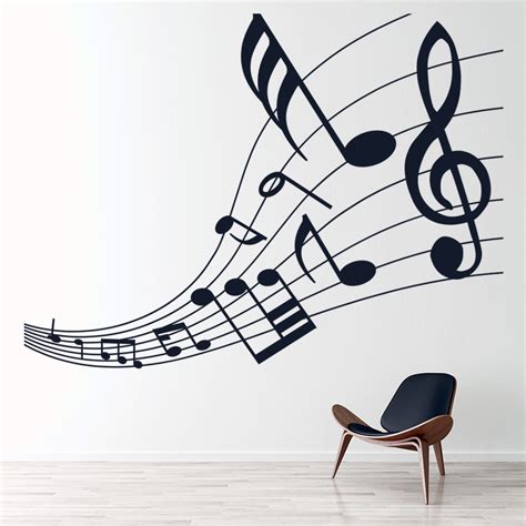 Music Notes Musical Score Wall Sticker