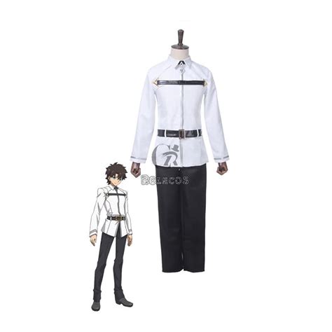 Fate Grand Order Ritsuka Fujimaru White Cosplay Costumes