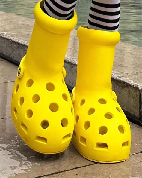 MSCHF x Crocs Yellow Clog Boots Release Date | SneakerNews.com