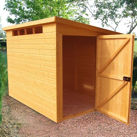 Shire 10X8 Pent Shiplap European Softwood Shed | Departments | DIY at B&Q