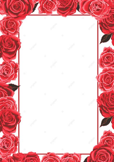 Red Rose Border Background Wallpaper Image For Free Download - Pngtree