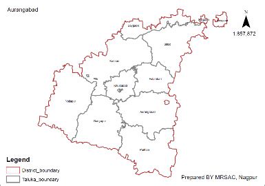 Aurangabad District Map In Marathi - Brandy Tabbitha