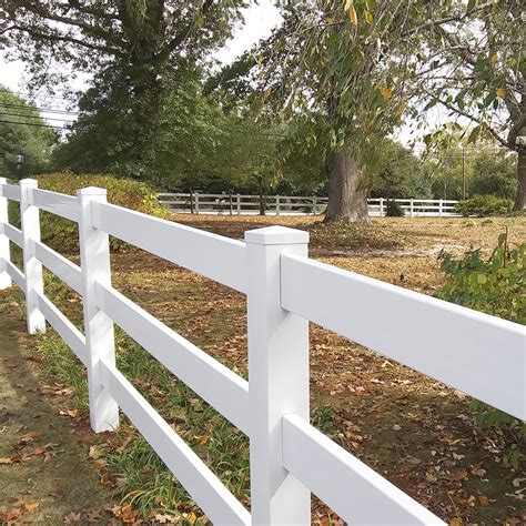 Vinyl Post and Rail Horse Fence | Quick Ship Vinyl Fence