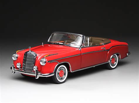 1960 Mercedes-Benz 220 SE Cabriolet – Red / Dark Red – sunstarmodelcars