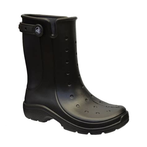 Crocs Crocs Reny II Black (Z-28) 16010 Wellie / Rain Mens Boots - Crocs ...