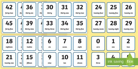 numbers 1 100 number words flash cards printable etsy - kindergarten ...