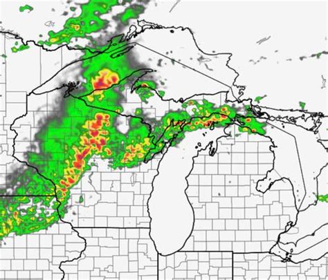 Severe weather set-up plugging away toward Michigan over next few days ...