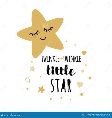 Twinkle Twinkle Little Star Text. Funny Vector Quotes. | CartoonDealer ...