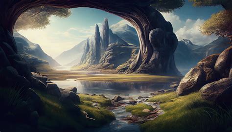 Download Ai-Generated, Fantasy, Landscape. Royalty-Free Stock ...