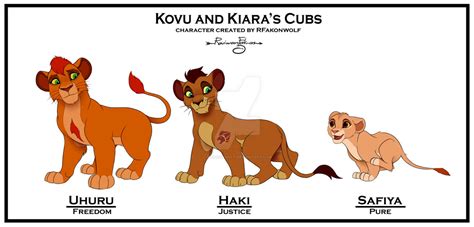 Kovu and Kiara's cubs Character sheet by R-FakonWolf on DeviantArt