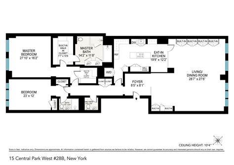 15 Central Park West #28B in Lincoln Square, Manhattan | StreetEasy