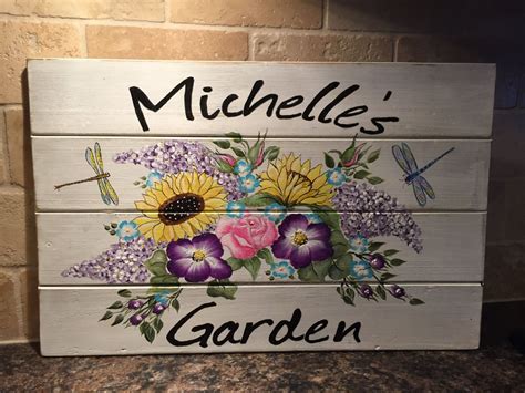 Personalized Wooden Garden Signs