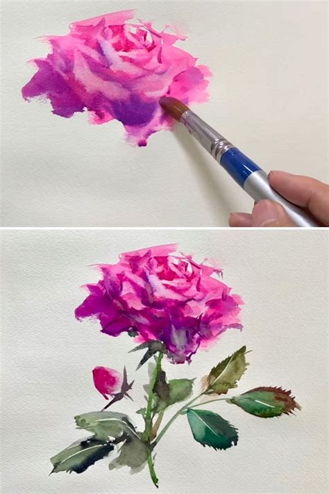 20+ Best Watercolor Flowers Tutorials & Videos - A Piece Of Rainbow