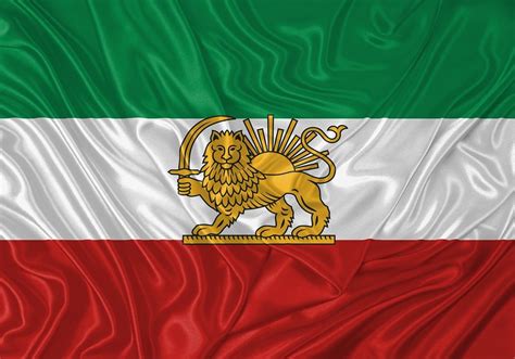 Download Iranian Old Flag, Lion And Sun Emblem, Flag. Royalty-Free ...