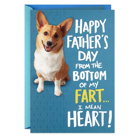 Hallmark Funny Fathers Day Card from Dog (Farting Corgi) - Walmart.com ...