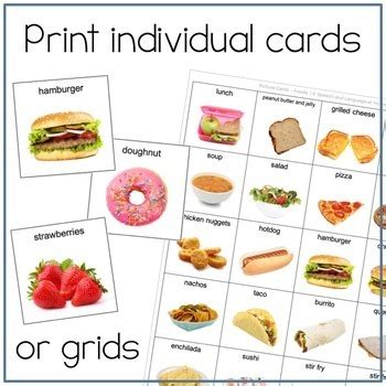 Printable Picture Card Bundle | PECS Autism Visuals, AAC, EI (Editable)