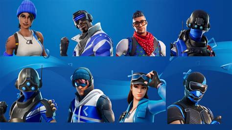 Every PS+ celebration pack skin : FortNiteBR