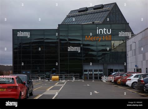 Intu and Merry Hill sign on Building. Merry Hill shopping centre Dudley ...