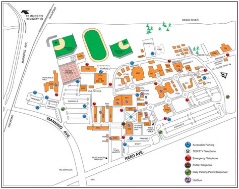 Reedley College Map | Color 2018