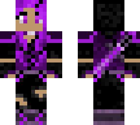 Purple Warrior Girl | Minecraft Skin