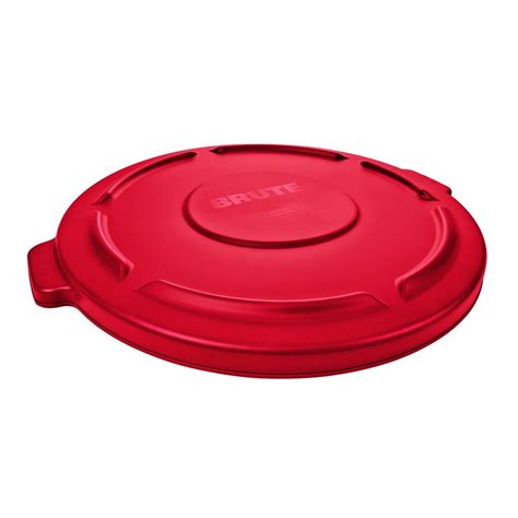 Rubbermaid Commercial Products Red Plastic Outdoor Trash Can Lid at ...