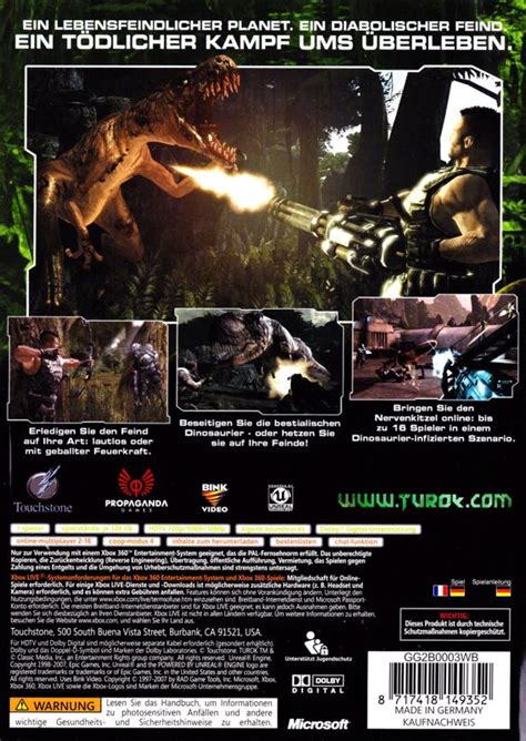 Turok (2008) Xbox 360 box cover art - MobyGames