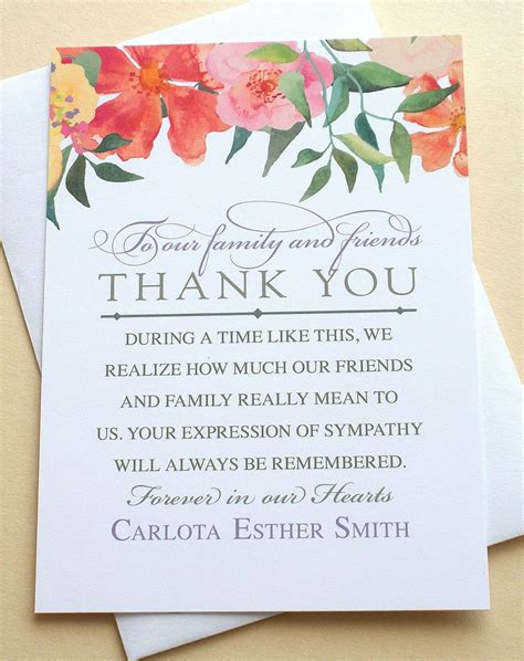 Thank You Email For Sympathy Card - Cards Invitation