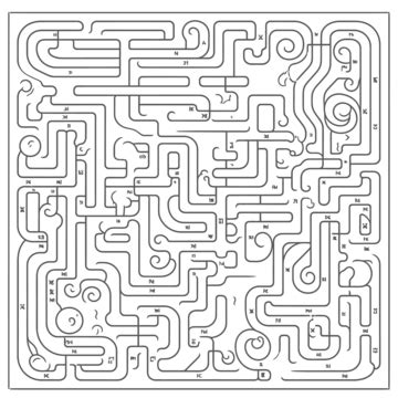 Maze Outline PNG Transparent Images Free Download | Vector Files | Pngtree