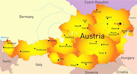 Austria On World Map