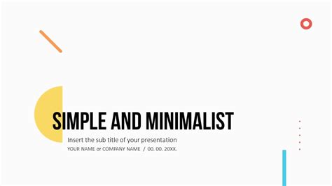 Google Slides Templates Minimalist