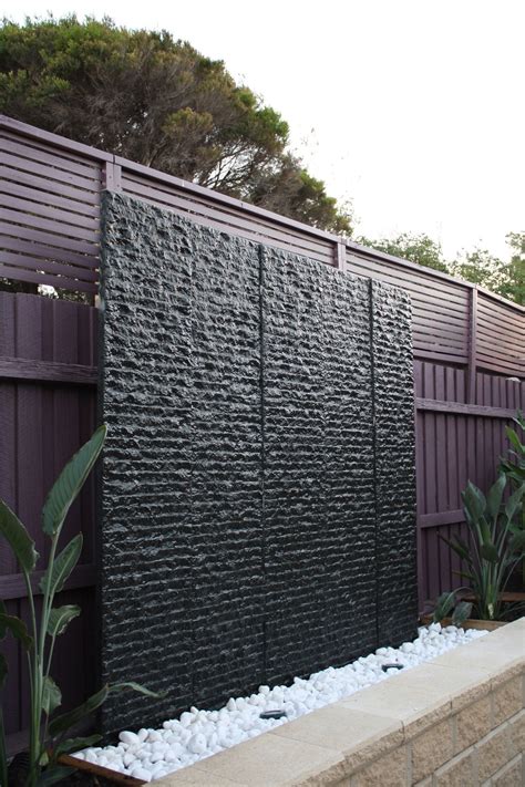 2m garden water wall | Water feature wall, Outdoor water features wall ...