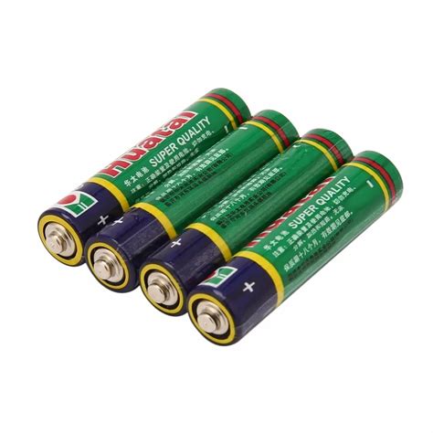 HUATAI R6P 4 Pcs/Card 1.5V AA Batteries Carbon zinc Zinc manganese Dry ...