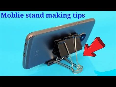 2 Cell Phone Holders with Binder Clips | EASY and Fast - YouTube | Cell ...