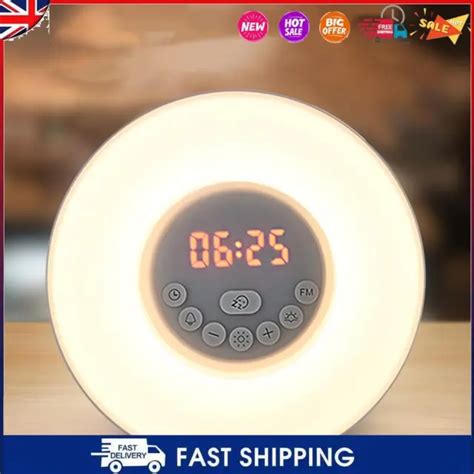 SMART WAKE UP Light LED Display Sunrise Clock Night Light Sleep Aid for ...