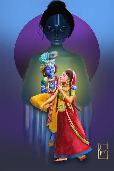 radha krishna illustration on Behance | Cartoons krishna, Radha krishna ...