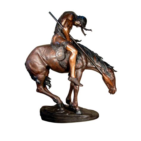 Bronze 'End of Trail' Indian on Horse Sculpture - Metropolitan ...