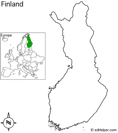 Finland Outline Map